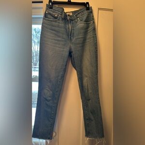 Madewell perfect fit straight leg jeans